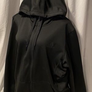 Men’s Adidas zip-up hoodie, black, size L